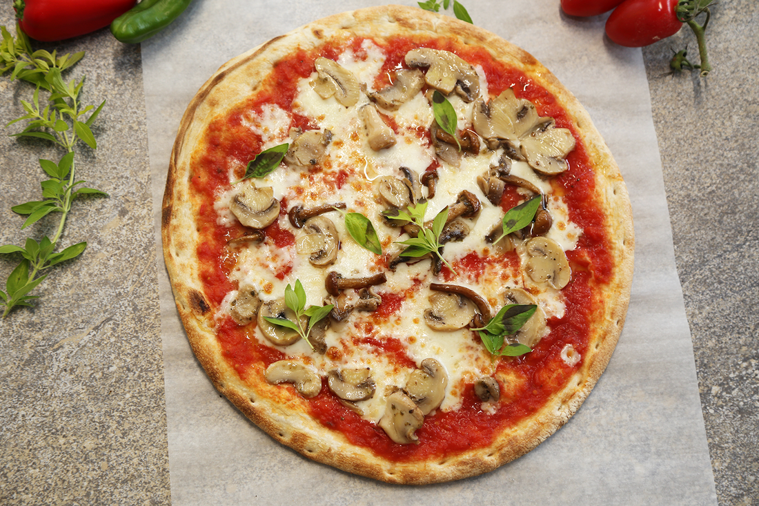 Mixed Mushroom Sourdough Pizza